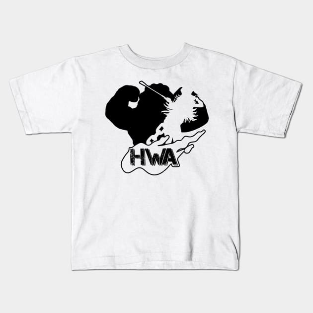Huge Wrestling Army HWA Street Fighter Kids T-Shirt by GodsBurden